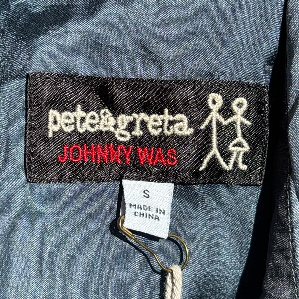 JOHNNY WAS 100% Silk Blue Resort Dress Pete&greta  ( With Tags ) - Picture 9 of 10